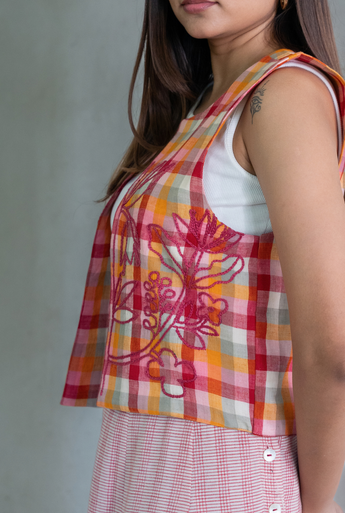 Gulmohar Embroidered Vest