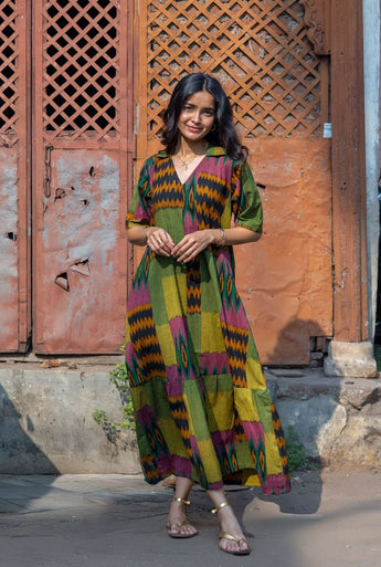Phalsa Ikat Maxi