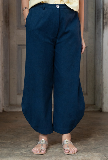 Navy Barrel Pants