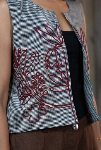 Surma Embroidered Vest