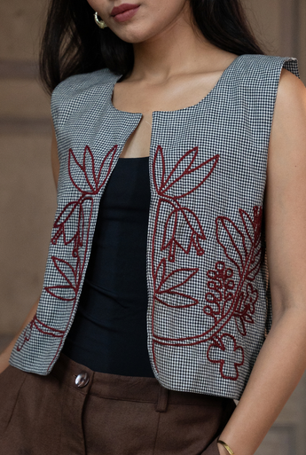 Surma Embroidered Vest